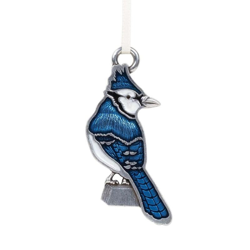 Blue Jay Pewter Ornament