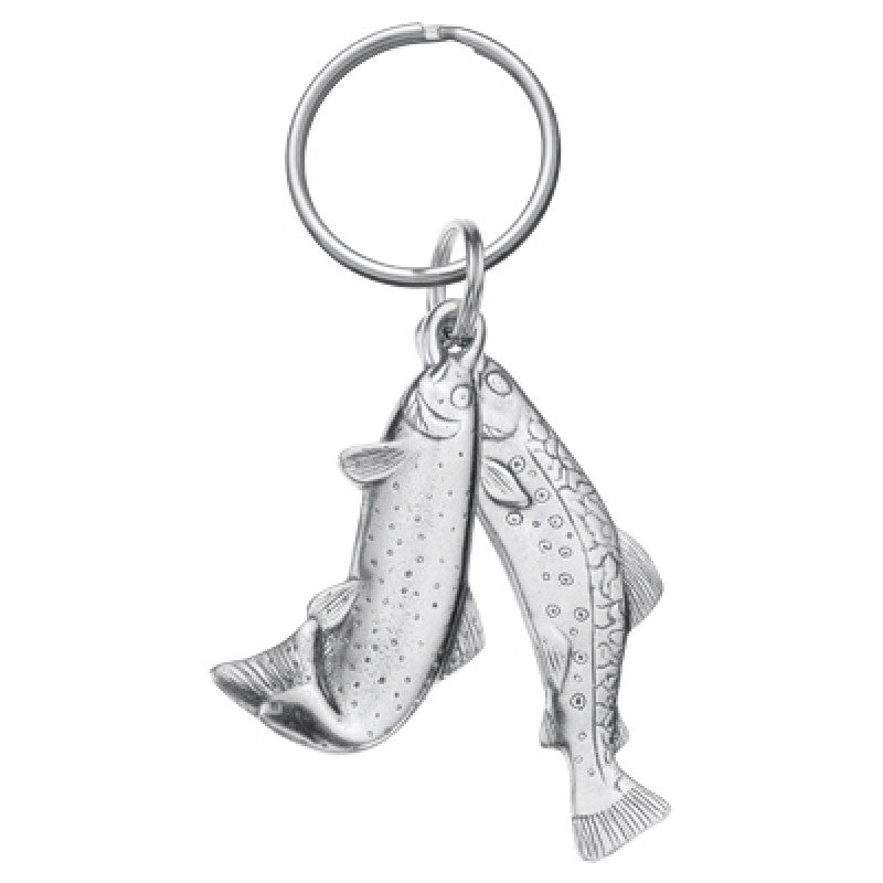 Trout Pewter Keyring