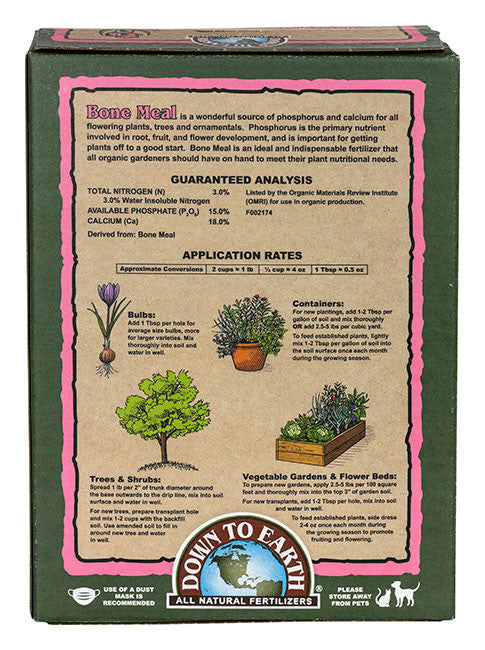 Bone Meal 3-15-0 Fertilizer 5lb