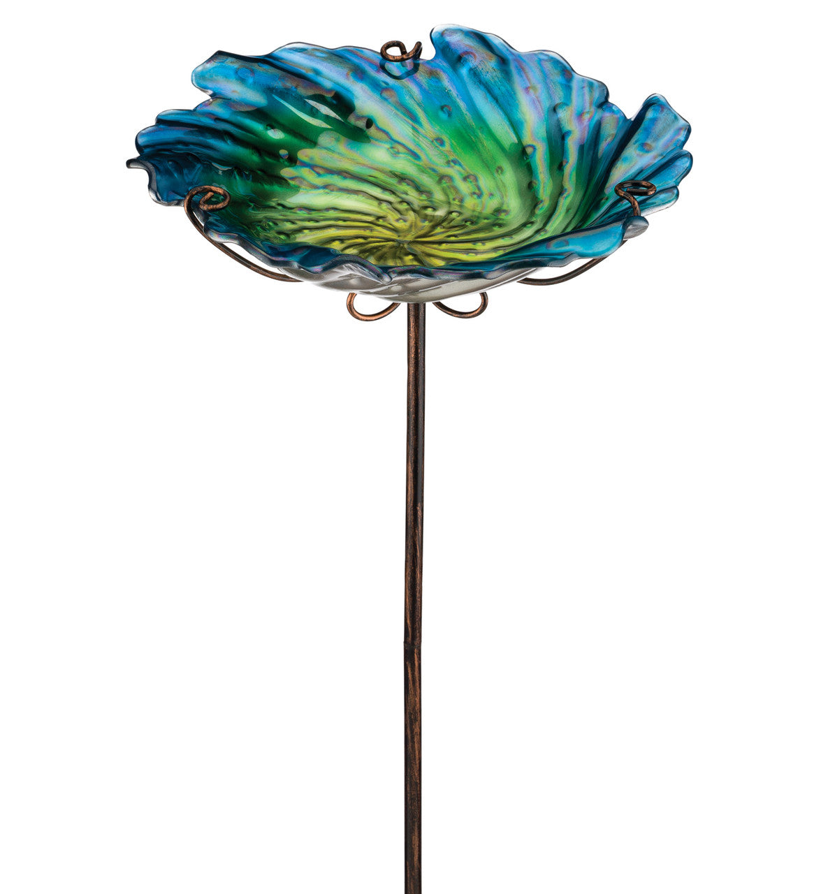 Birdbath/Feeder Stake - Blue