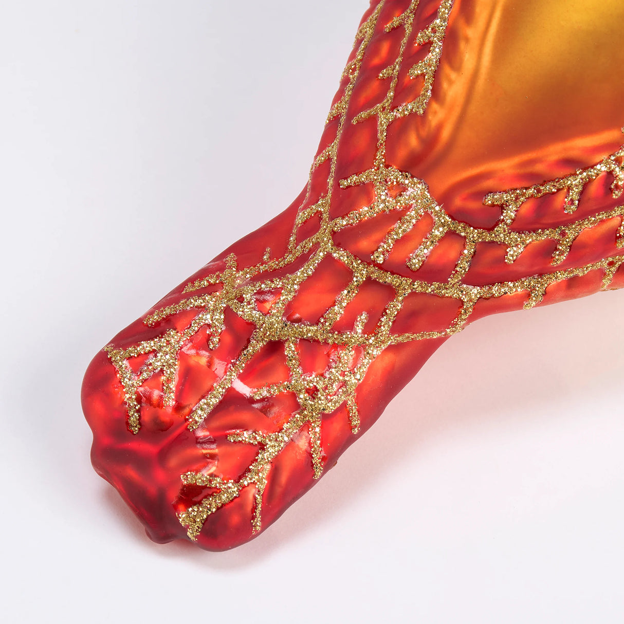 Female Cardinal Glass Ornament