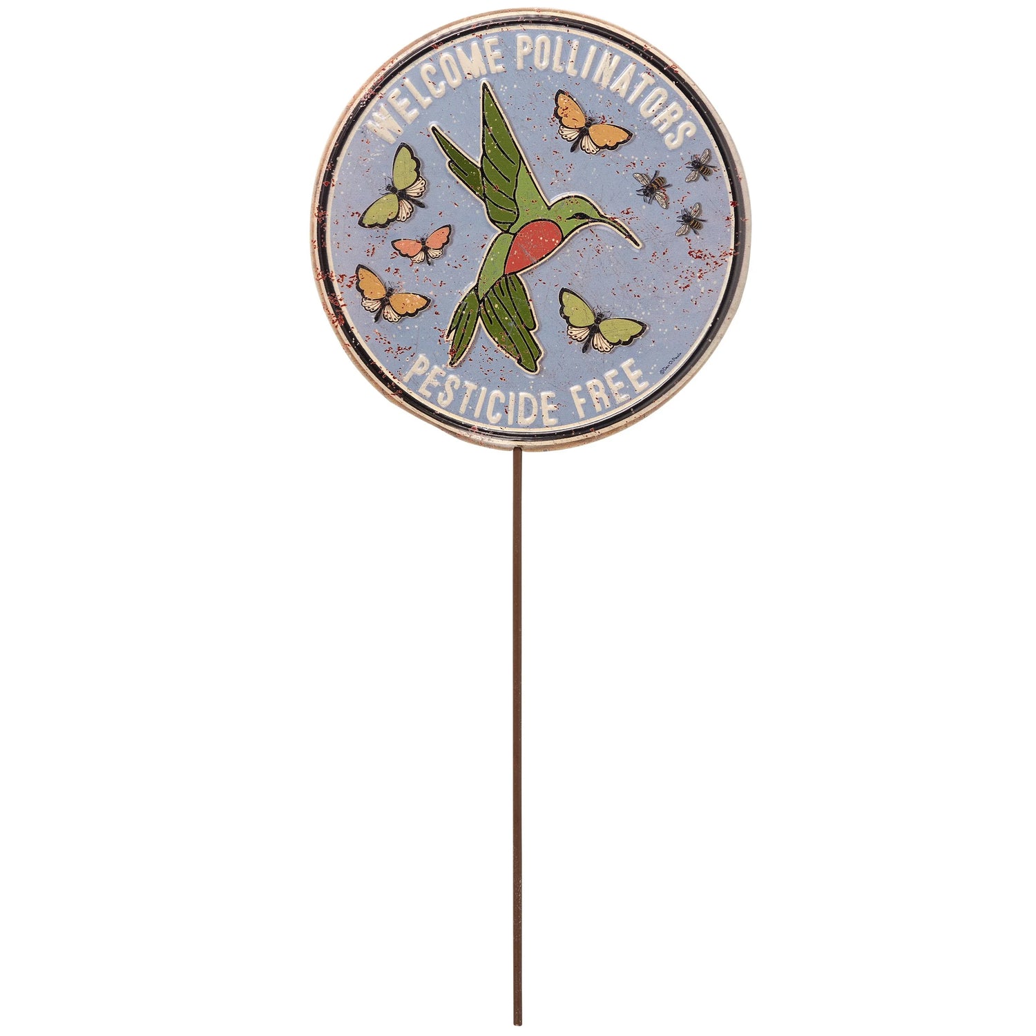 Welcome Pollinators Garden Stake