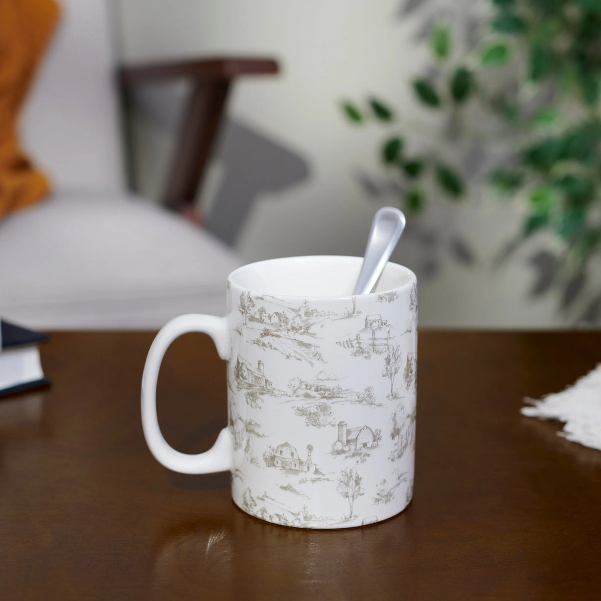 Farmhouse Toile Mug