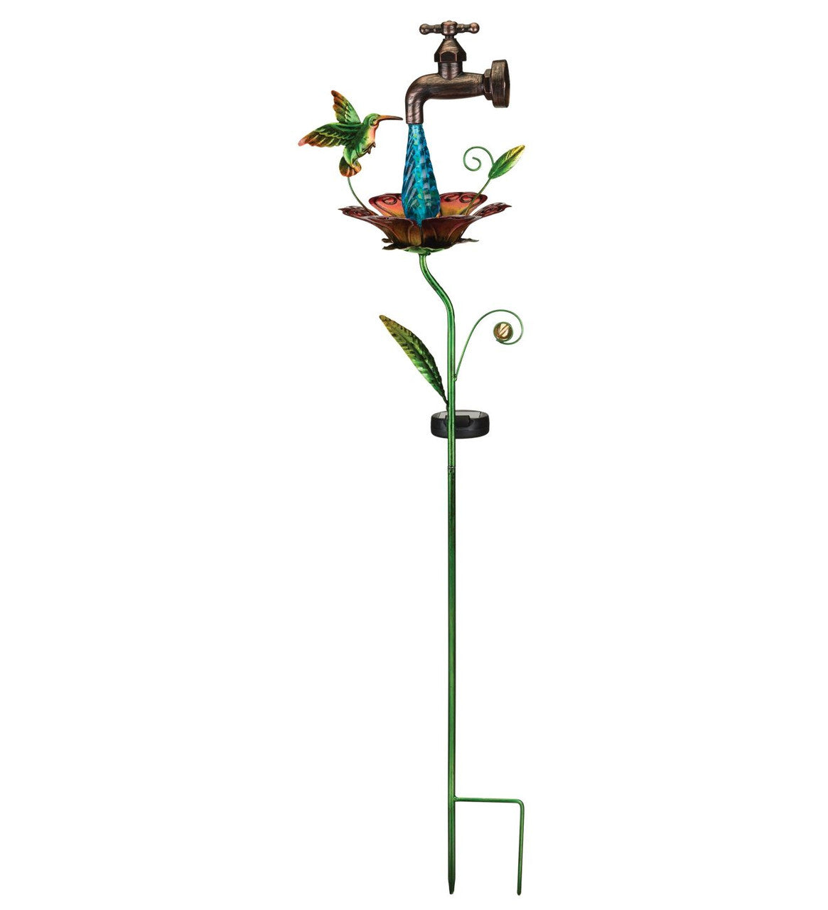 Waterdrop Solar Stake - Hummingbird