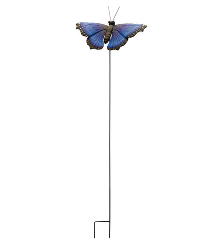 45" Butterfly Stake: Blue Morpho