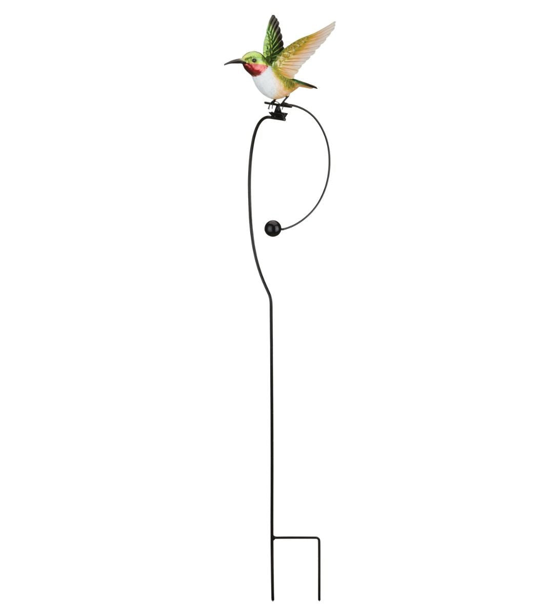 Rocker Hummingbird Garden Stake - Ruby Throated