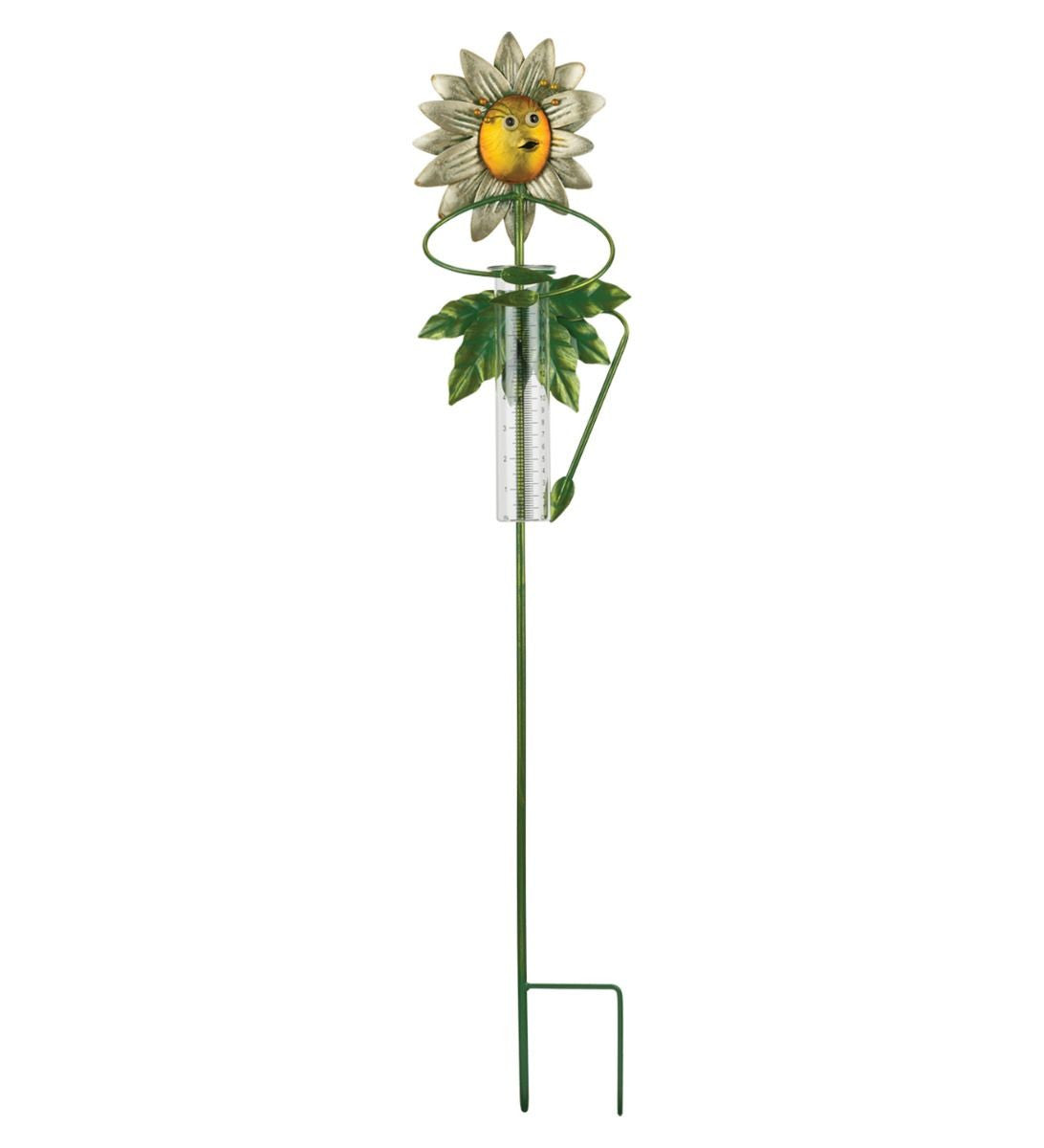 Be Jolly Rain Gauge Stake - Sunflower