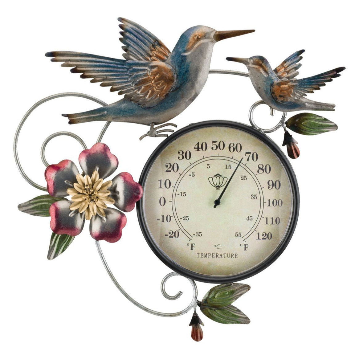 Thermometer Wall Decor - Hummingbird