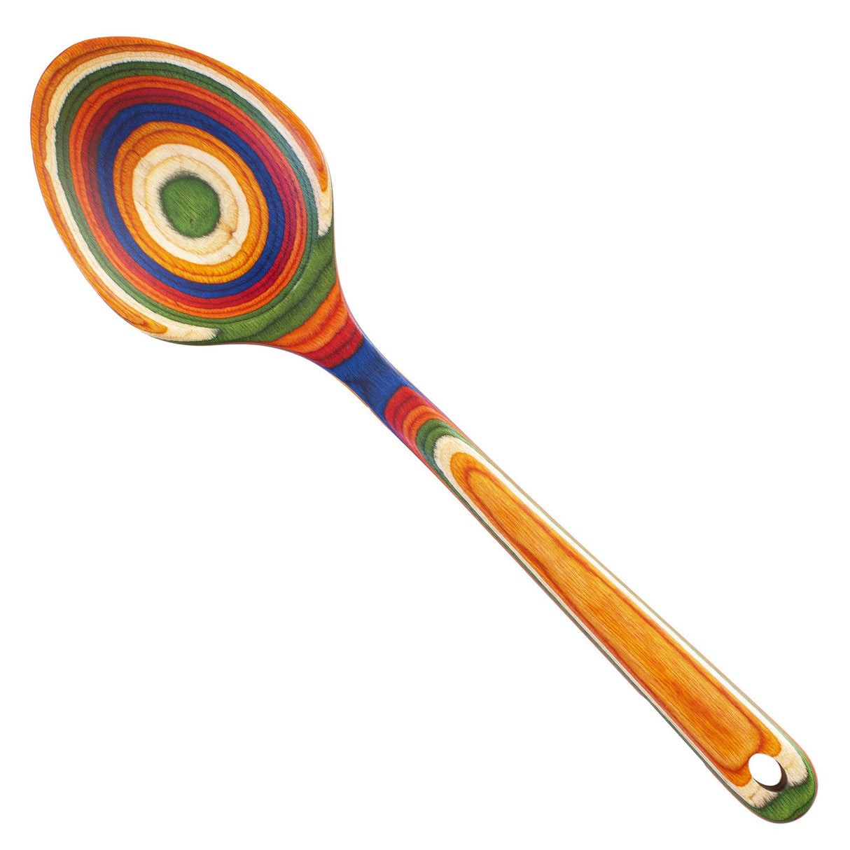 Large colorful serving spoon