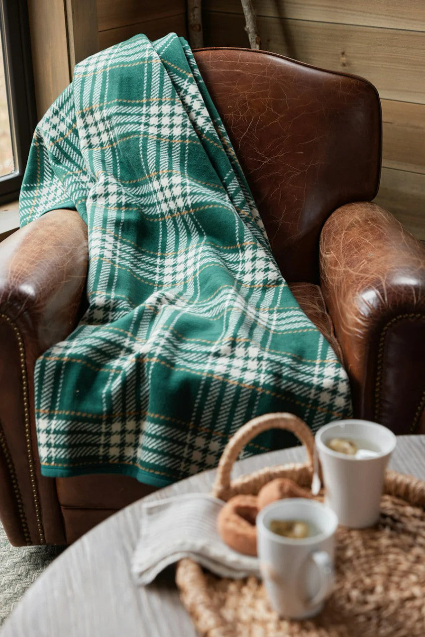Evergreen Plaid Blanket