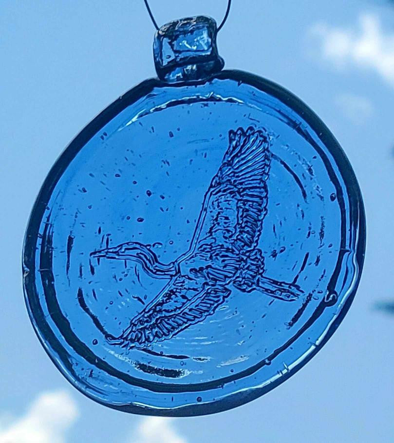 Old Hancock Heron Suncatcher