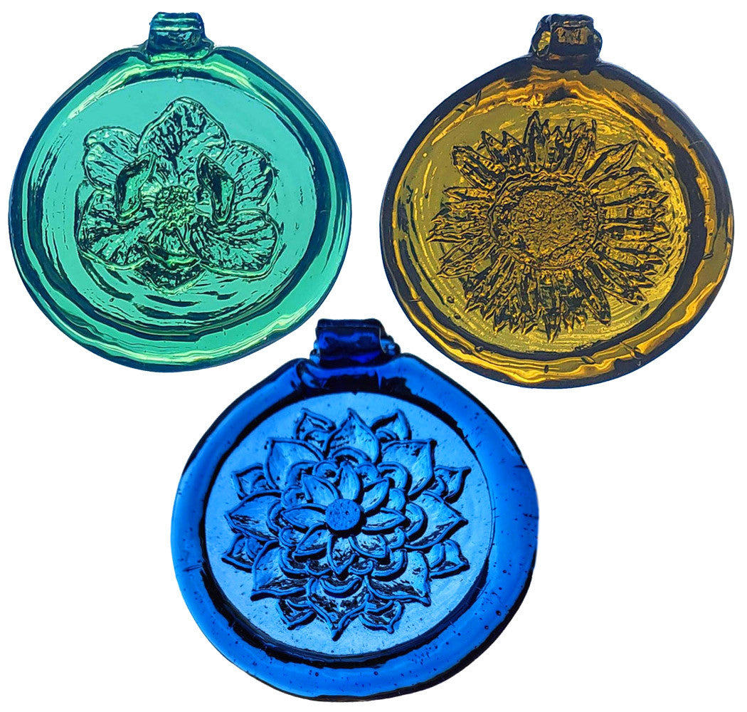 Old Hancock Suncatcher Set of 3 - Flowers