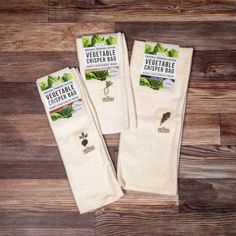 Vejibags- 14" X 17" - XL - Vegetable Crisper Bag