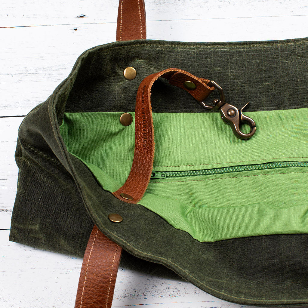 Saco River Tote Bag - Green