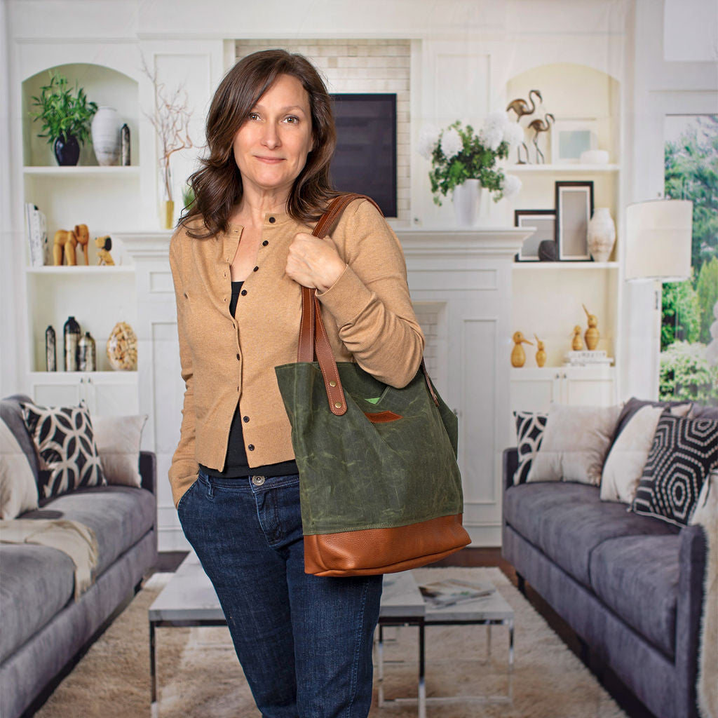 Saco River Tote Bag - Green