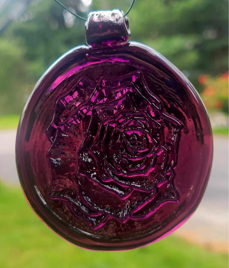 Old Hancock Rose Suncatcher