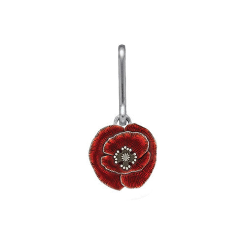 Remembrance Poppy Zipper Pull