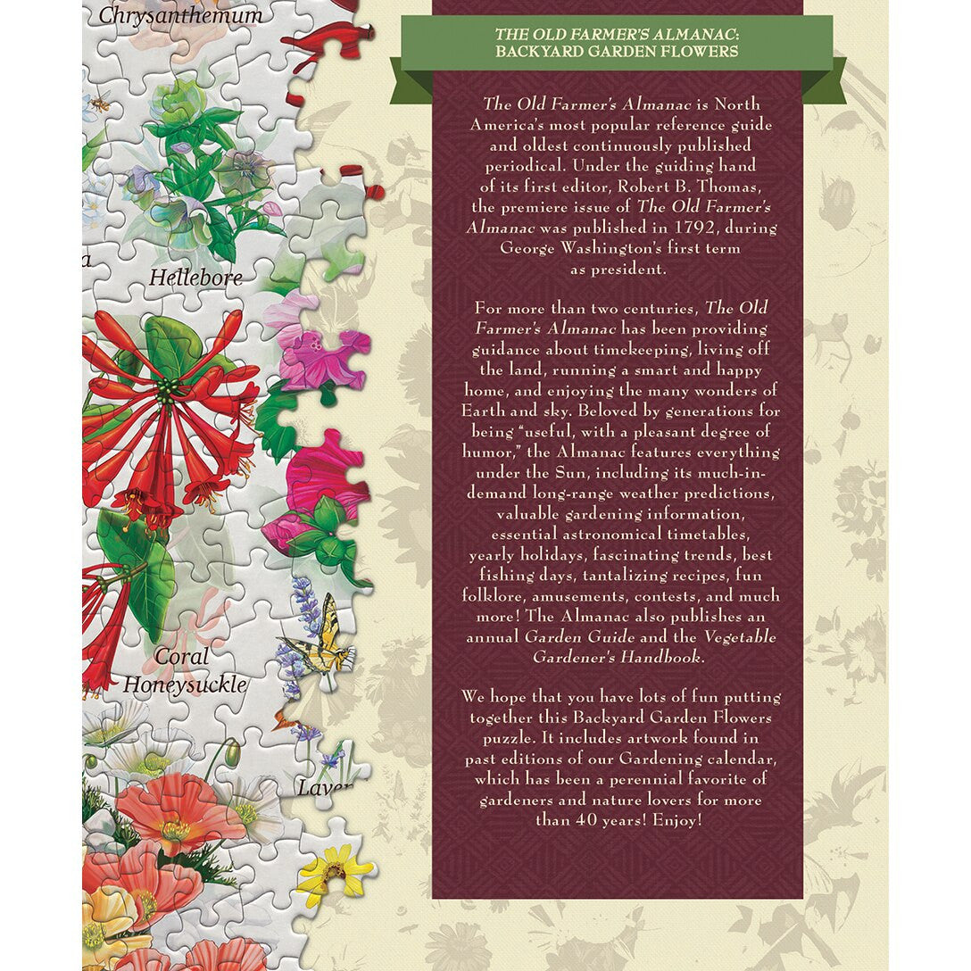 The Old Farmer's Almanac - Garden Florals 1000pc Puzzle