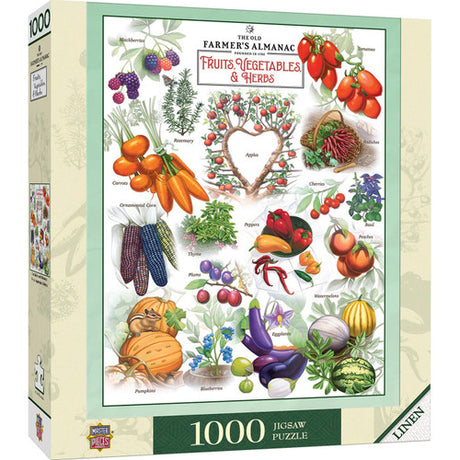 The Old Farmer's Almanac - Fruits Vegetables & Herbs 1000pc Puzzle