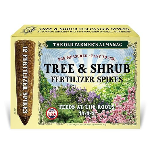 the package for the Tree & Shrub Fertilizer spikes