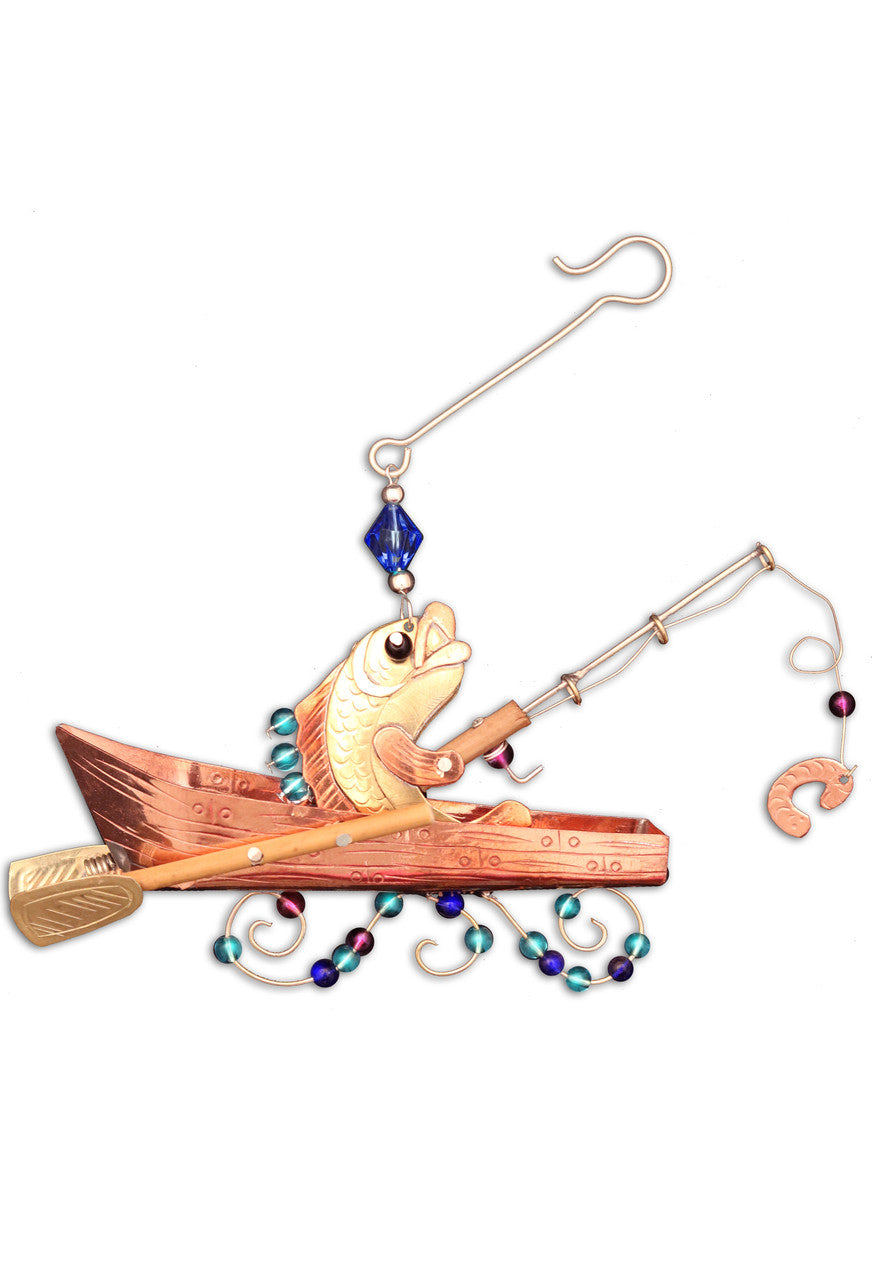 Fish Fishing Ornament