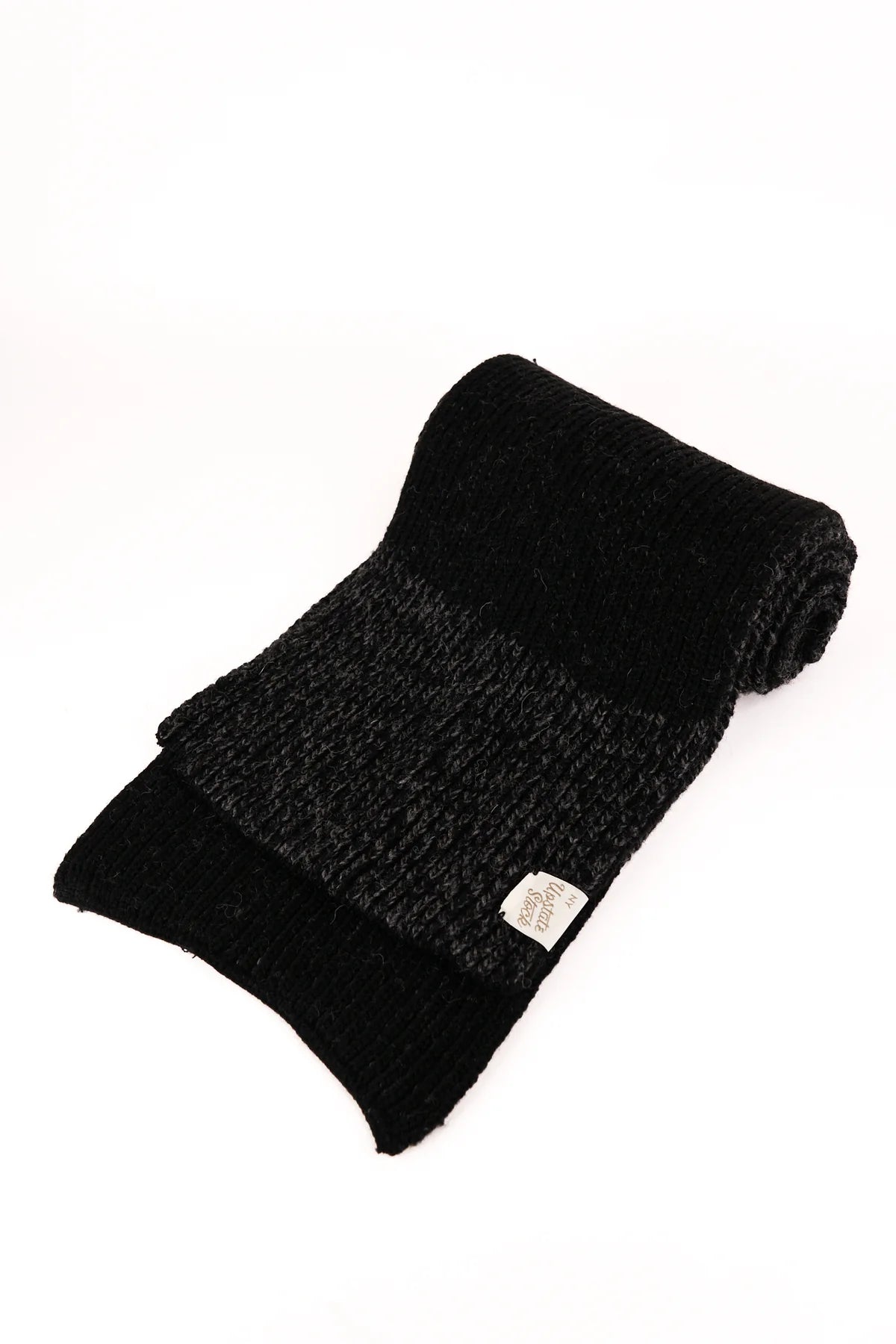 U.S. Ragg Wool Scarf - Black Melange