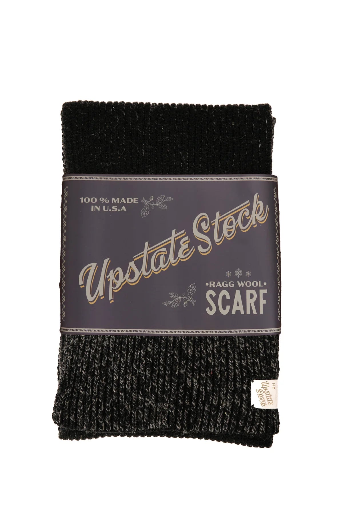 U.S. Ragg Wool Scarf - Black Melange