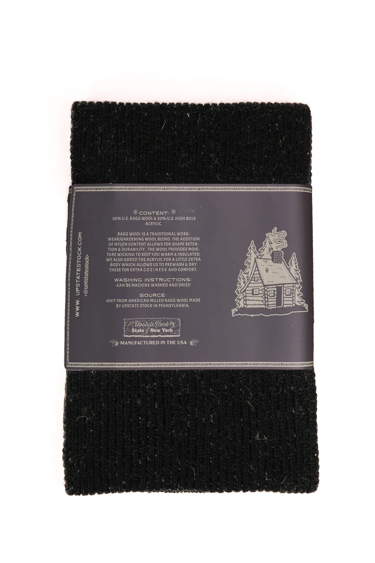 U.S. Ragg Wool Scarf - Black Melange