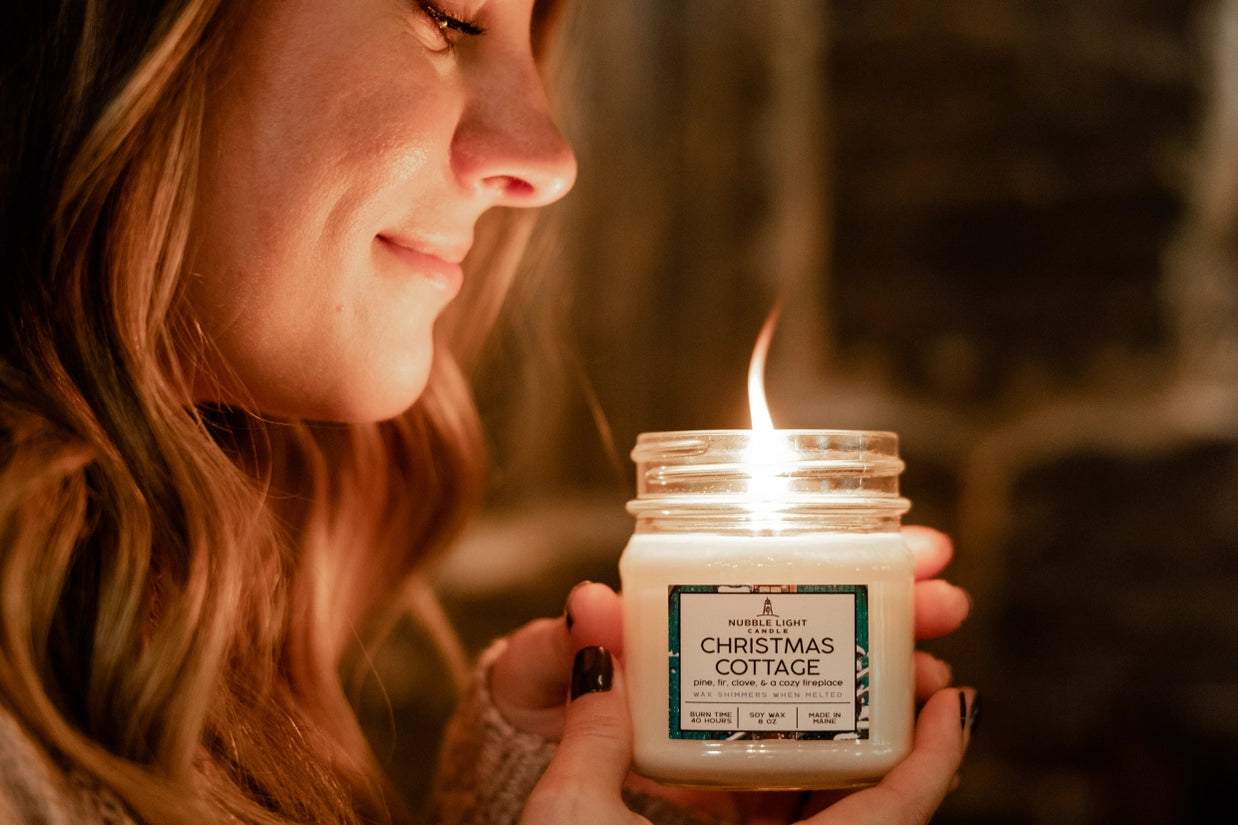 Christmas Cottage 8oz Scented Soy Candle