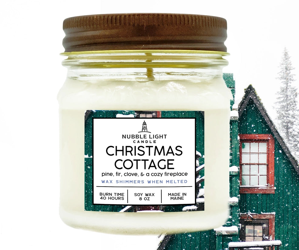 Christmas Cottage 8oz Scented Soy Candle