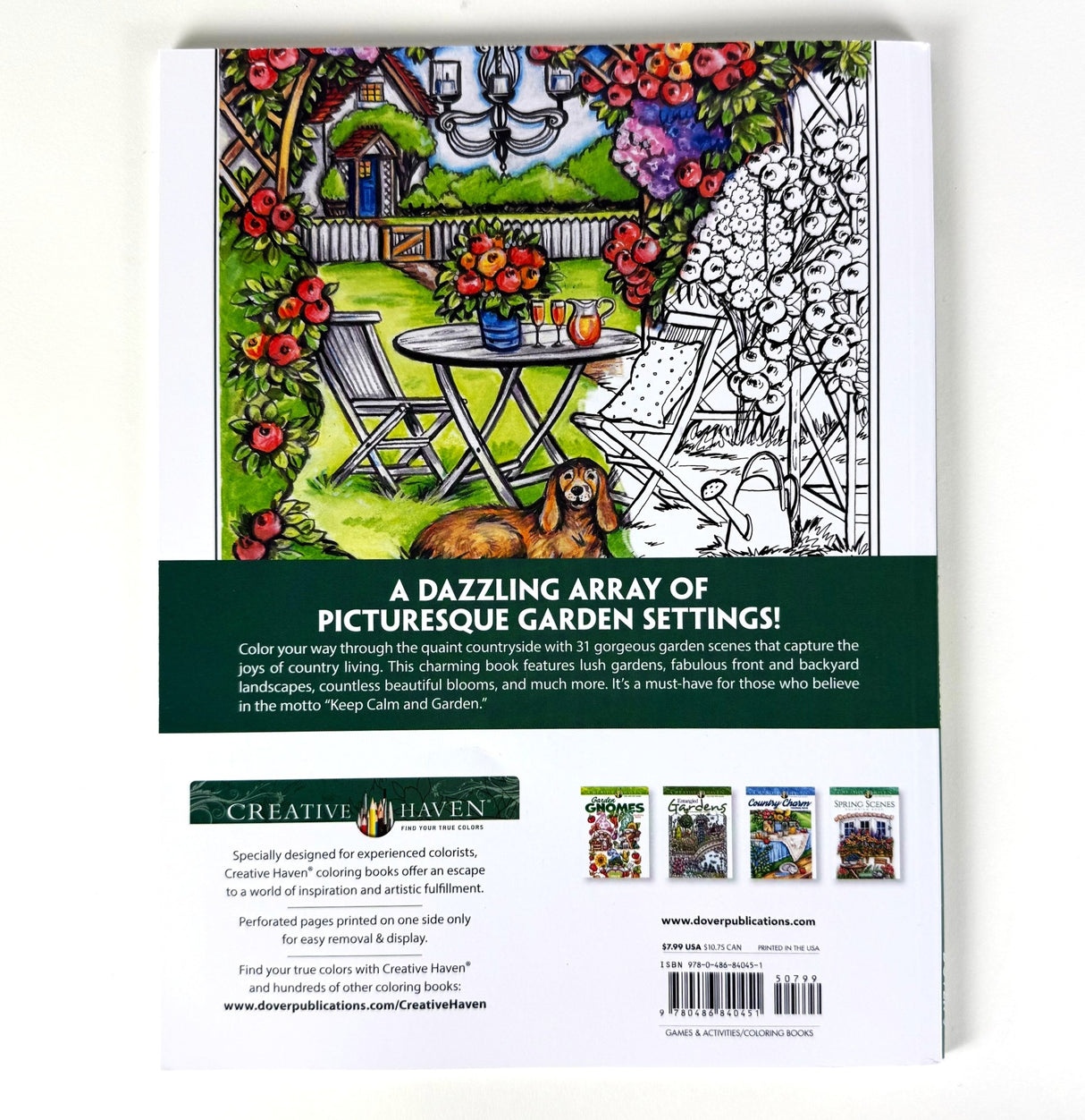 Country Gardens Coloring Book