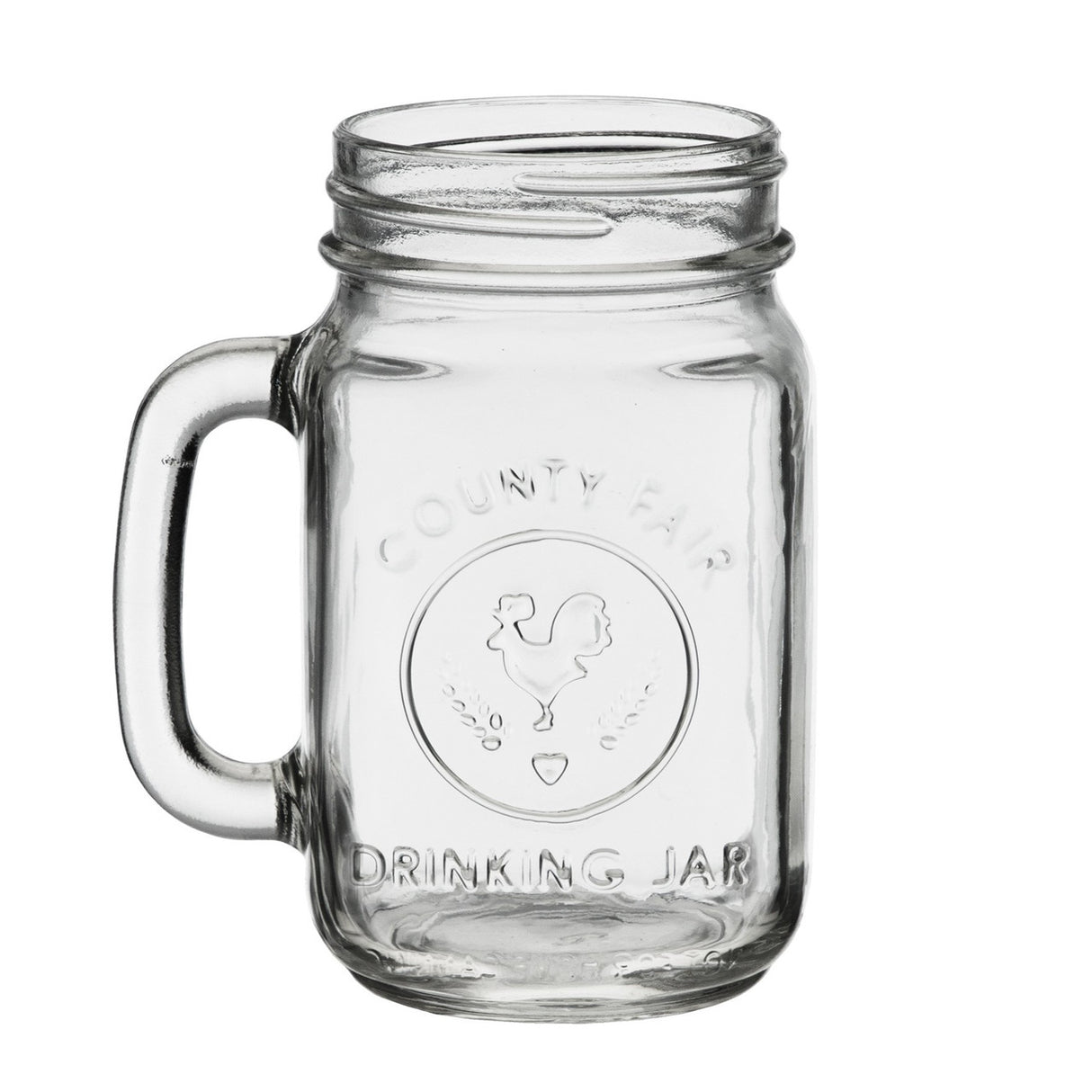 County Fair Drinking Jar 16oz Clear