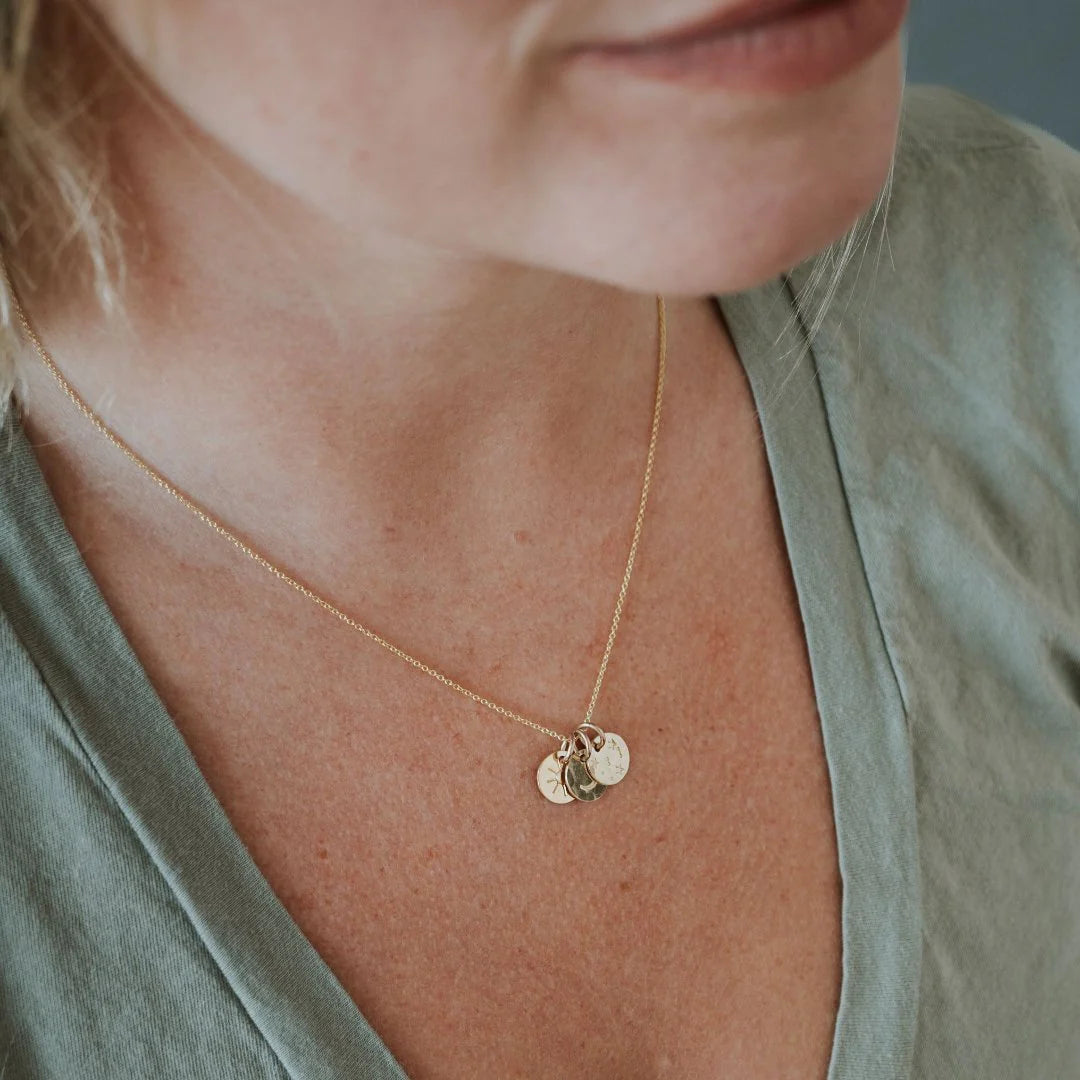 Cummings Sun Moon & Stars Necklace - Silver or Gold