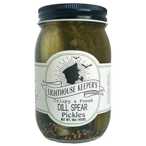 a jar of Dill spear pickles