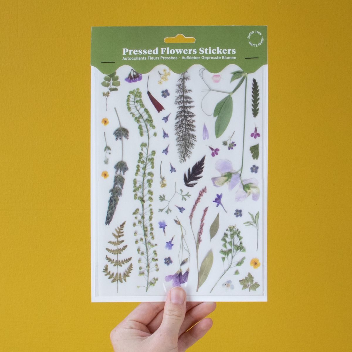 Pressed Flowers Sticker Sheet - Ferns
