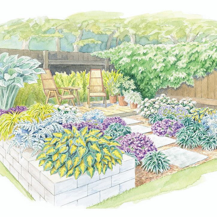 Shady Retreat Garden Plan