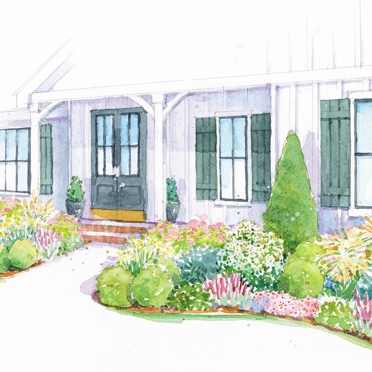 Four-Season Entry Garden Plan
