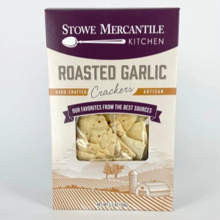 Stowe Mercantile Kitchen Roasted Garlic Crackers