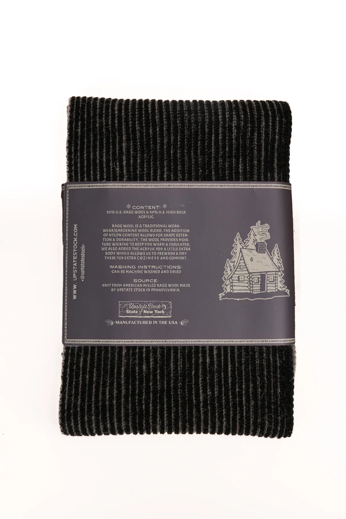 U.S. Ragg Wool Scarf - Grey Tweed