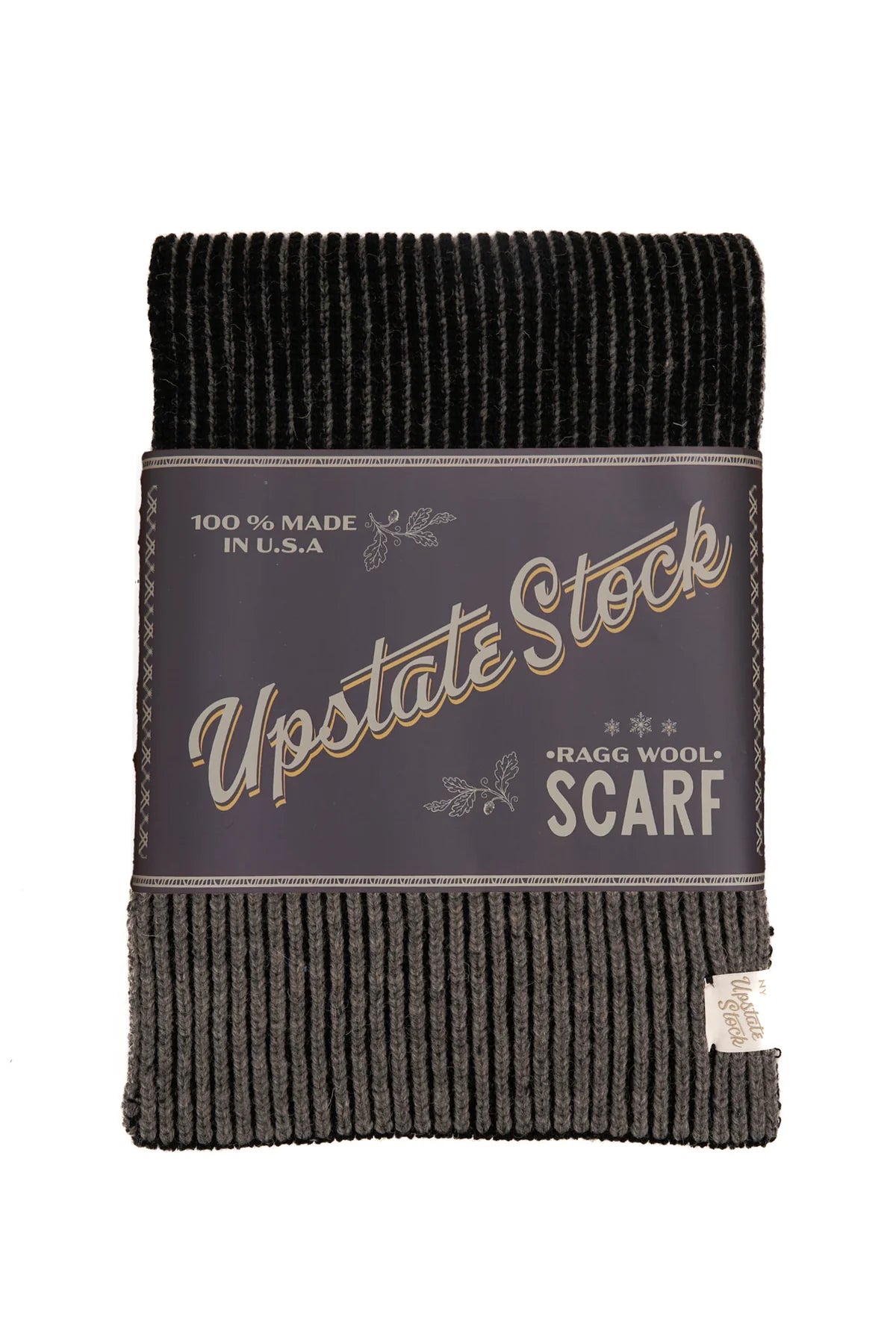 U.S. Ragg Wool Scarf - Grey Tweed