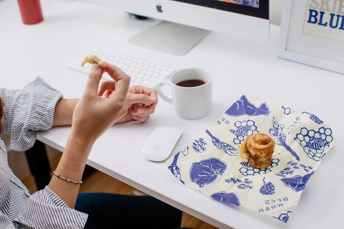 Bee's Wrap Lunch 3 Pack - Bees & Bears Print