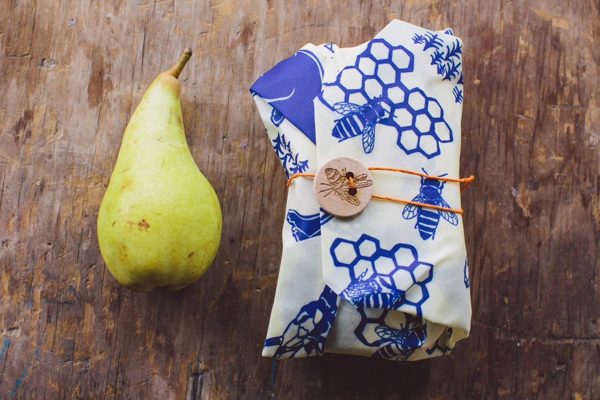 Bee's Wrap Lunch 3 Pack - Bees & Bears Print