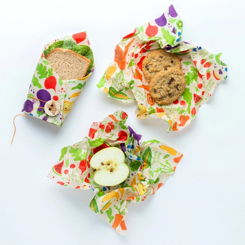 Bee's Wrap Lunch 3 Pack - Garden Party Print