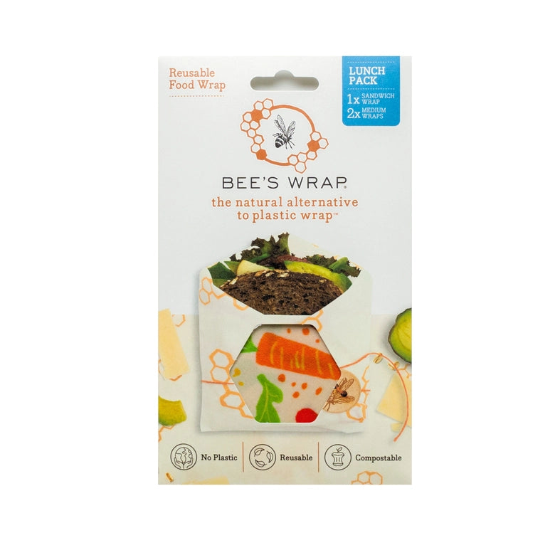 Bee's Wrap Lunch 3 Pack - Garden Party Print