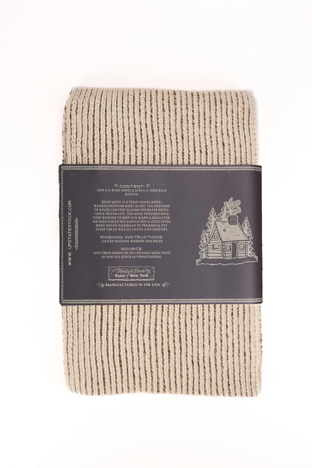 U.S. Ragg Wool Scarf - Oatmeal Melange