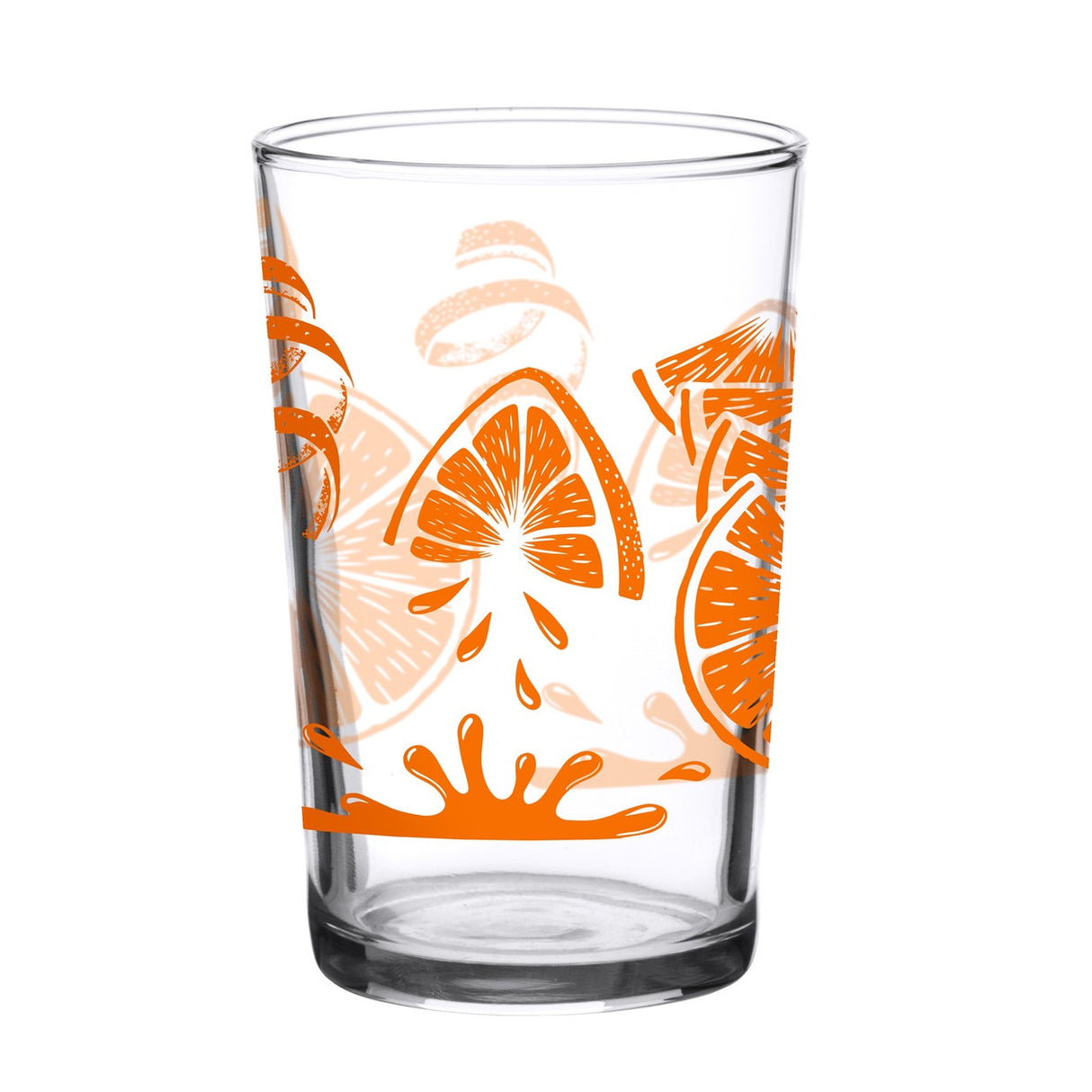 Vintage 7 oz Juice Glass - Orange