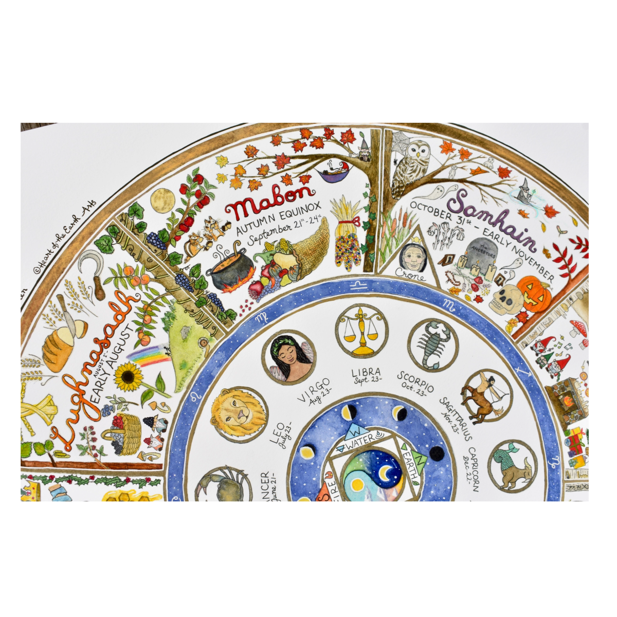 Giclée Art Print - Pagan Wheel of the Year