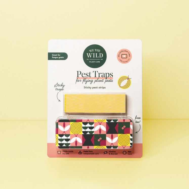 the pest traps package against a yellow background