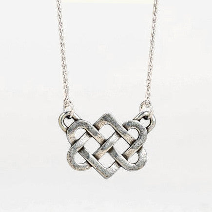 Pewter Love Knot Necklace