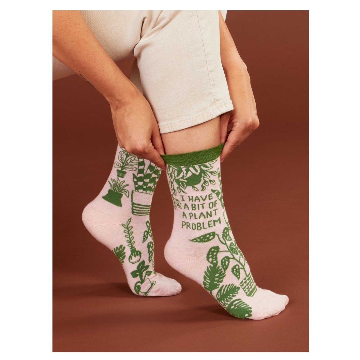 I Have A Bit Of A Plant Problem Crew Socks